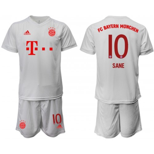 FC Bayern München Dres Leroy Sane 10 Dječji Gostujući 2020/21 Kratkih Rukava FC Bayern München Dres Leroy Sane 10 Dječji Gostujući 2020/21 Kratkih Rukava